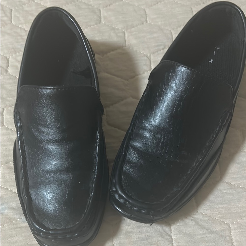 Men's Black Leather Loafers